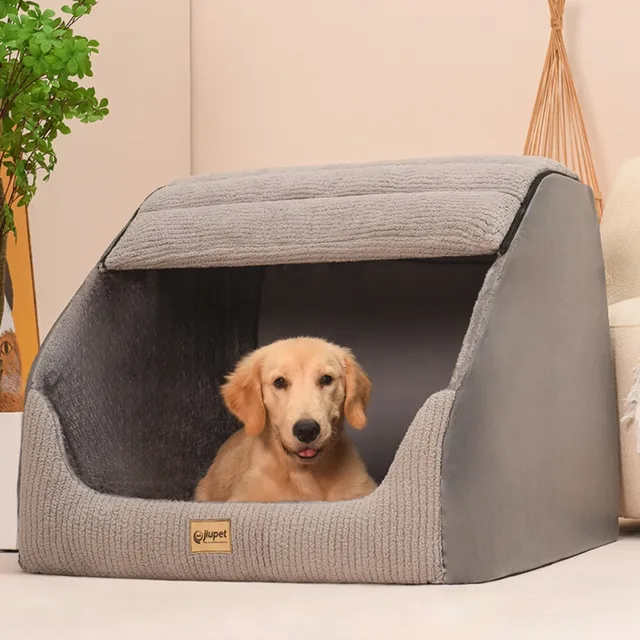 Large Dog Bed Basket Pets Dogs Accessories Pet Puppy Bedding Medium Beds Mat Small Breeds Sofa Cushions Blanket Big Cushion Cats 3