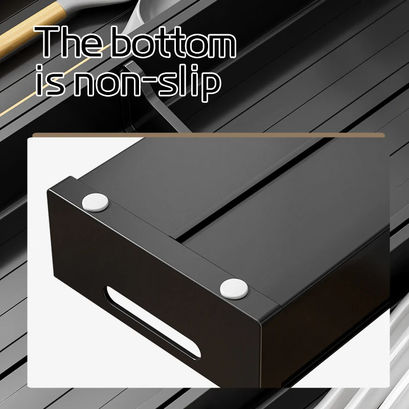 Kitchen drawer divider cutlery storage box household cabinet built-in grid cutlery chopsticks shelf kitchenware storage 5