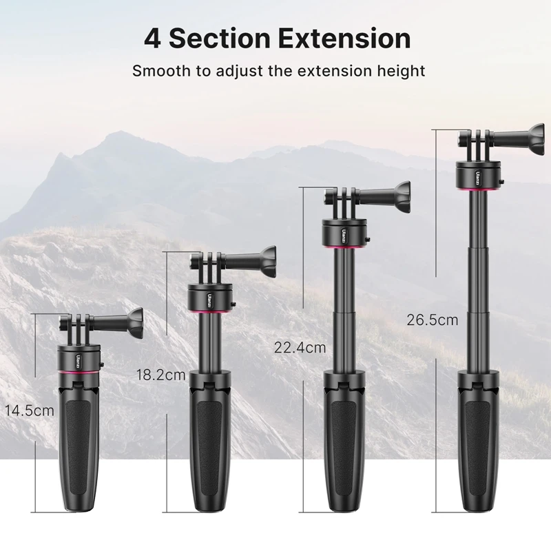 Ulanzi Go Quick II Release System for GoPro Hero 13 12 11 for Insta360 for DJI Osmo Action Mount Base Tripod Accessory