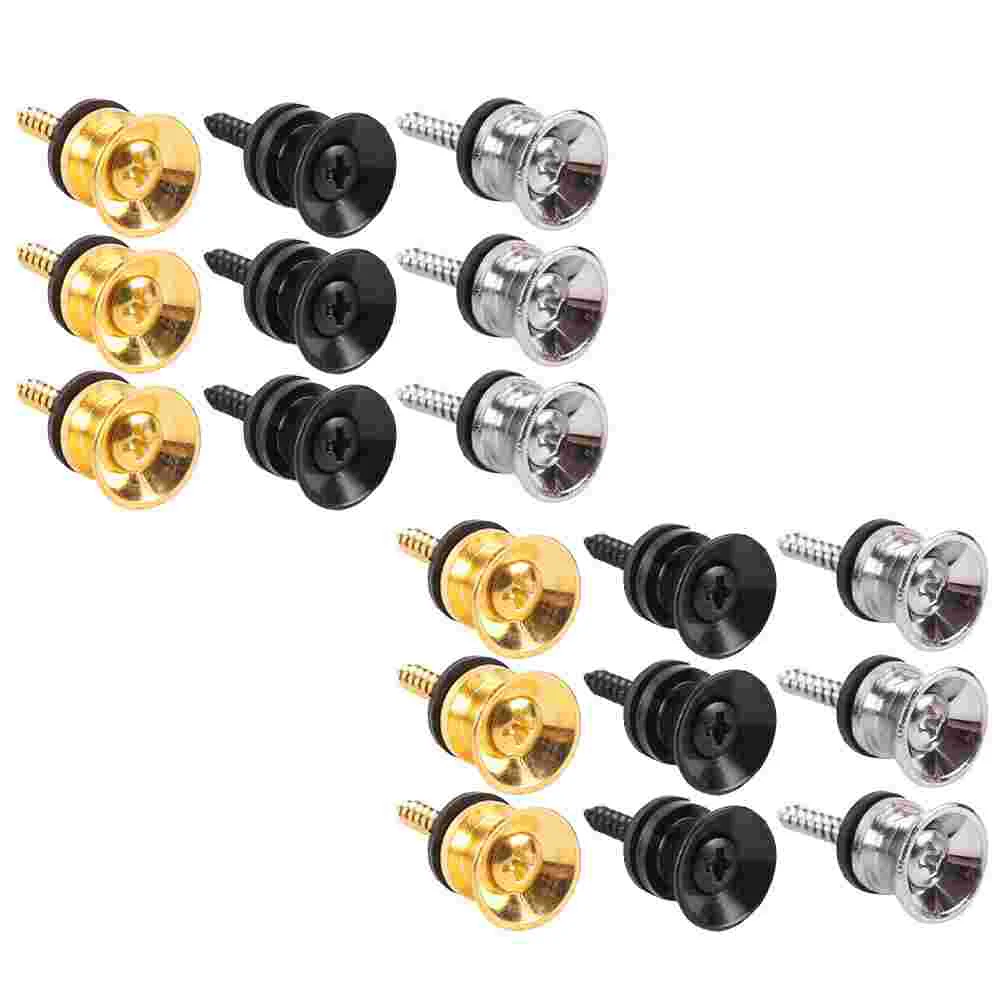 

18pcs Guitar Pegs Acoustic Electric Bass Ukulele Guitar Strap Buckle Button Pin