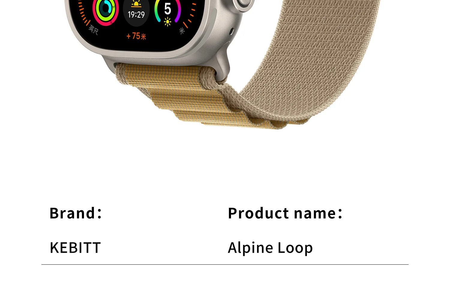 Kebitt New High Quality Nylon Strap Alpine Loop For Apple Watch Series 11 10 9 8 7 6 5 Se 3 Ultra 3 2 Band Iwatch 46mm 45mm 49mm
