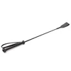 Training  Outdoor Sports Equestrian Durable Black PU Leather Portable Lightweight Horse Whip Non Slip Handle 1