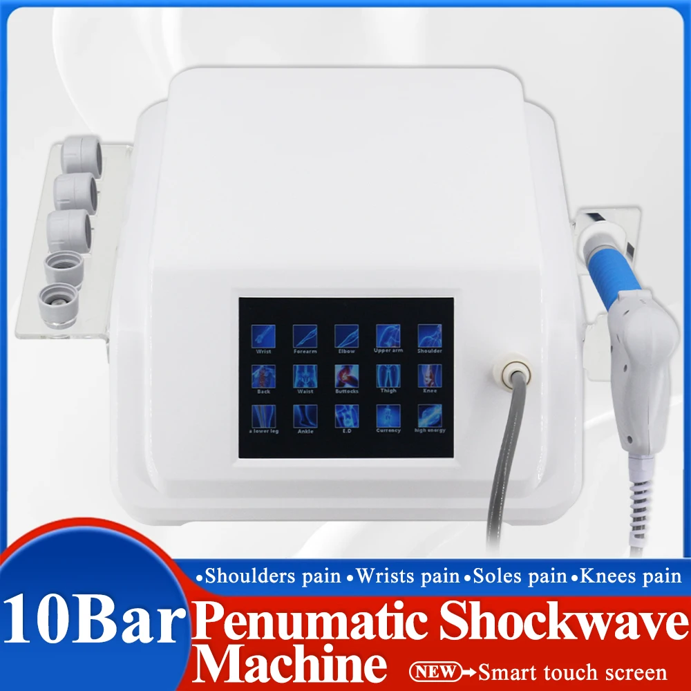 

2024 New 10bar Shockwave Massager Effective Treat ED Body Relaxation Pain Relief Pneumatics Shock Wave Therapy Massage Machine