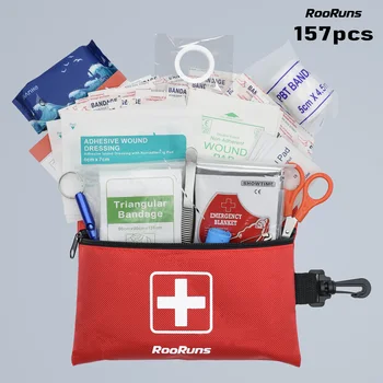 1set First-aid kit Convenient Waterproof Emergency Kit Storage Bag Outdoor Homeschool Supplie Survival kit For Camping Equipment