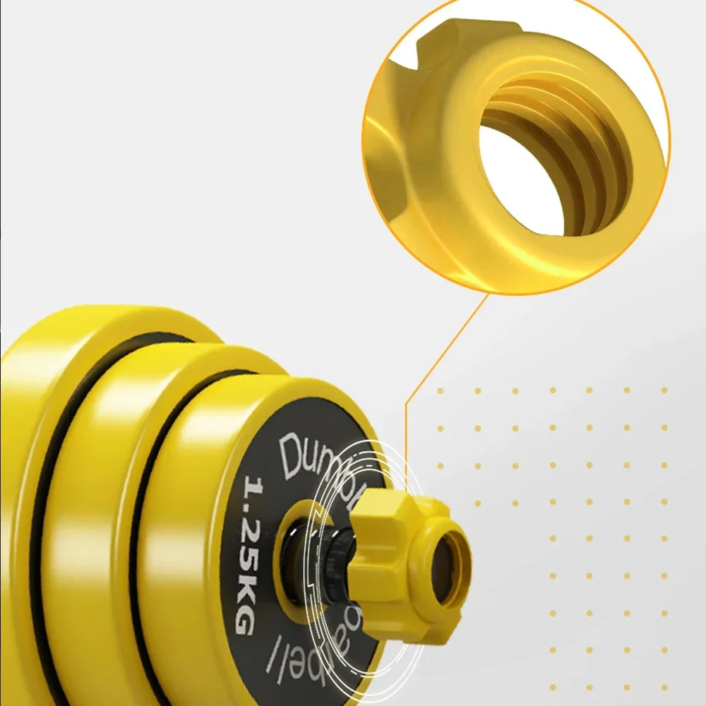 Household Fitness Equipment 10kg 20KG 30kg Adjustable Gym Household Fitness Dumbbell Barbell Set Muscle Exercise Cheap Price