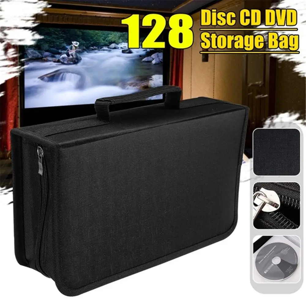 Durevole Con Maniglia Per Il Trasporto Cd Dvd Vcd Raccogliere Album Accessori Per Giochi Supporto Organizer Portafoglio Storage Bag