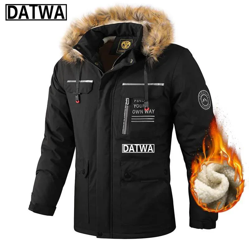 

2023 DATWA Winter men's fishing suit Men's thick windproof warm jacket Casual high-quality luxury mountaineering sports jacket