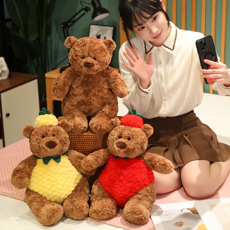 

British Barcelona Bear Brian Teddy Bear Plush Toy Teddy Bear Doll Healing Dolls Accompany Sleeping Particles Doll Pillow