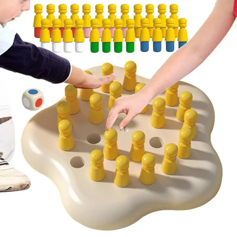 Montessori Cor Memória Xadrez Brinquedos De Madeira Divertido Parent-Child  Memória Puzzles Xadrez Jogo De Tabuleiro Educacional Brinquedos Sensoriais  Para Crianças - AliExpress