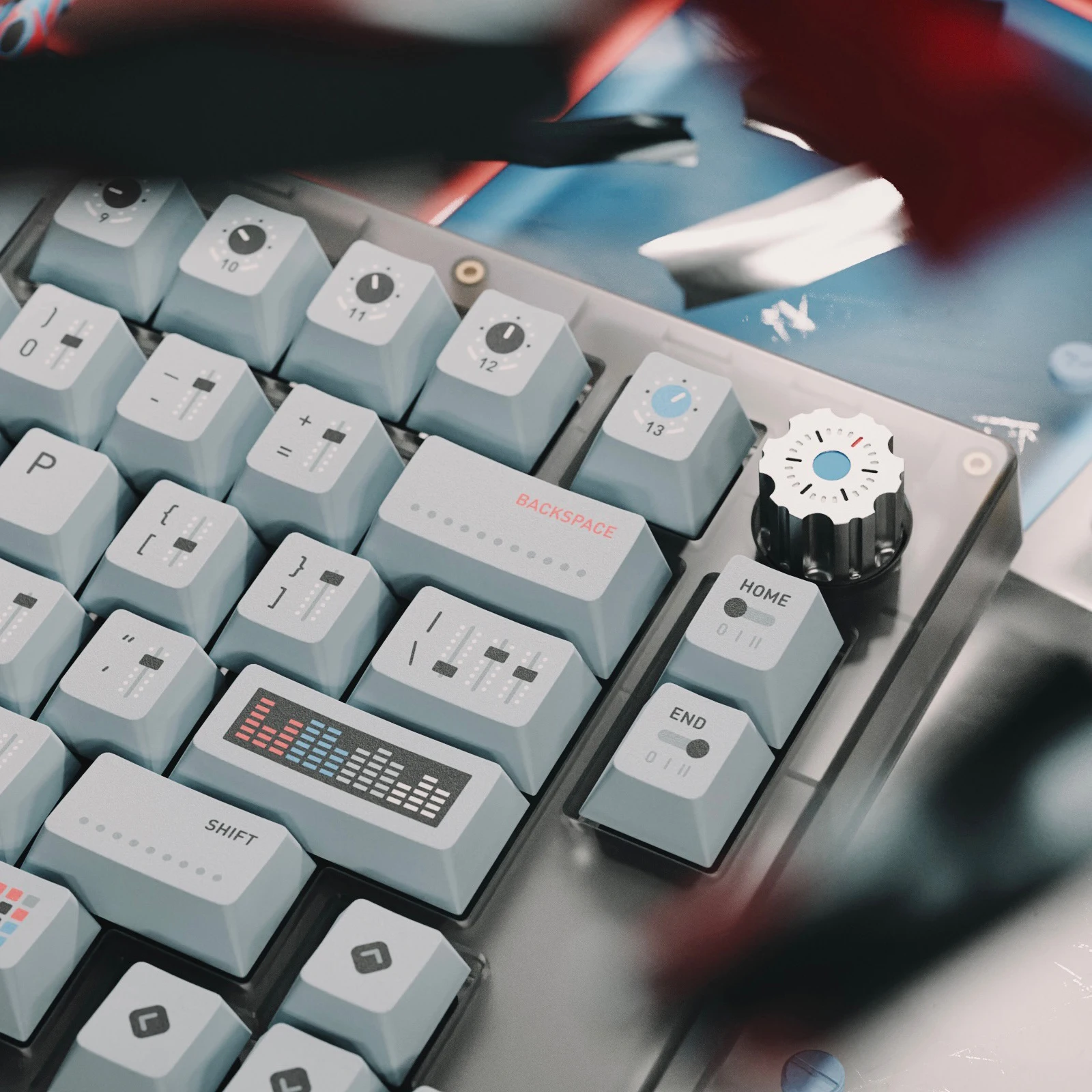 Synth Keycaps Cereja Perfil Pbt Dye Sublimação Keycap Teclado Mecânico para mx Interruptor Iso Enter 40 61 64 75 84 87 980 - Imagem 4