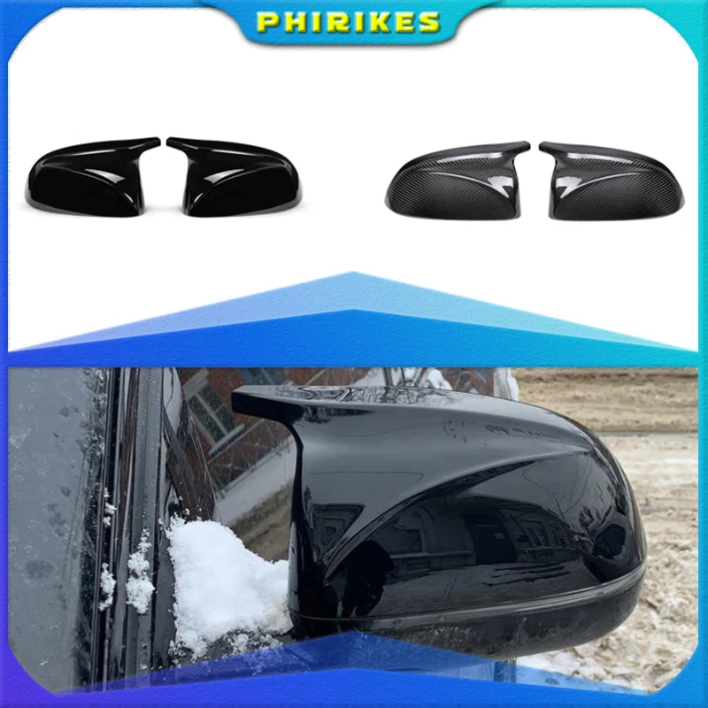 Per Bmw X5 G05 X4 G02 X3 G01 2018 ~ 2020 Car Rear View Side Wing Mirror Cap Gloss Black Cover Di Ricambio Accessori Per Auto 2019