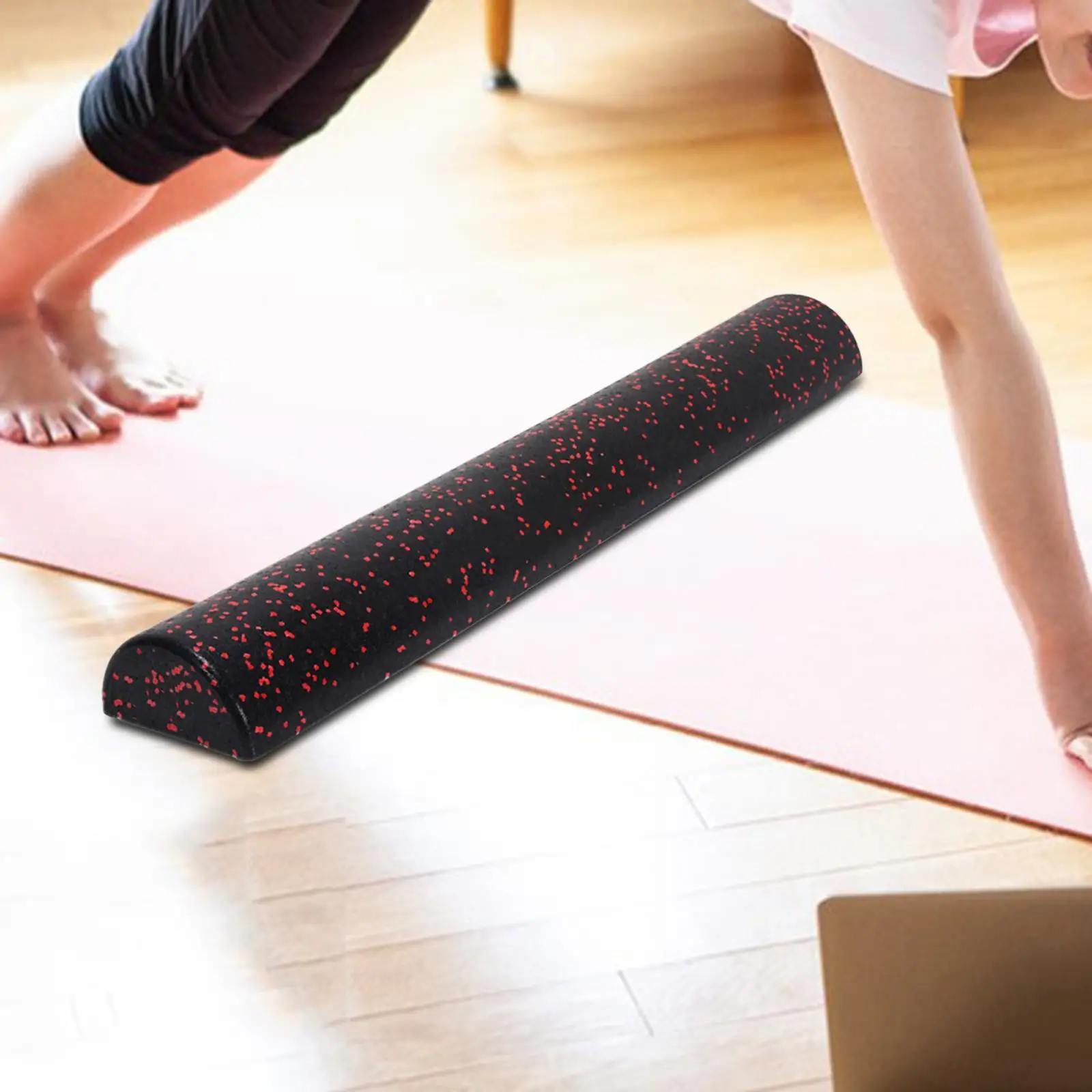 Yoga Column Roller Half Round Foam Roller Neck, Balance Training Yoga Blocks Foam Half Roller Massage Muscle Roller