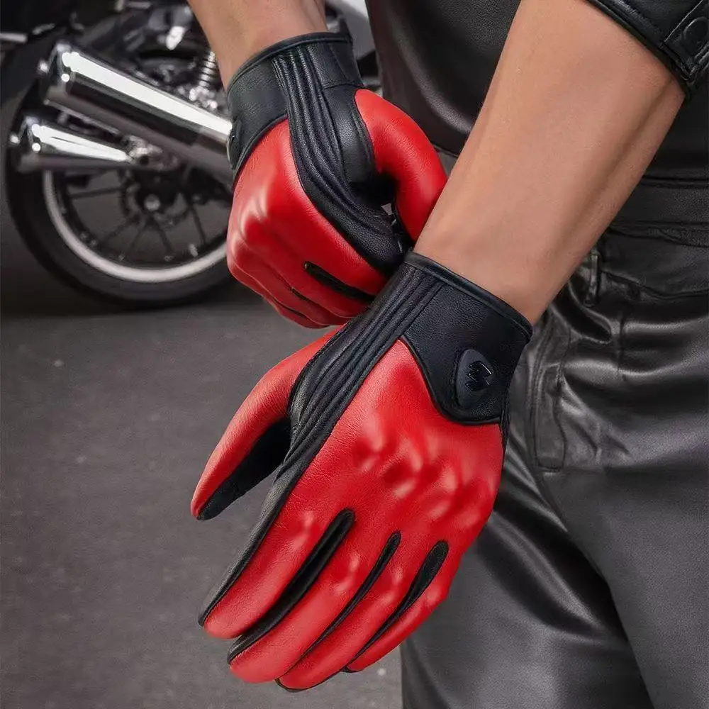 MOGEBIKE Vinatge ���� ���� ������� �尩 ���� ���� ����� ��Ʈ�� ���� ������� Guantes ������� ���� ũ�ν� �尩 M-XXL