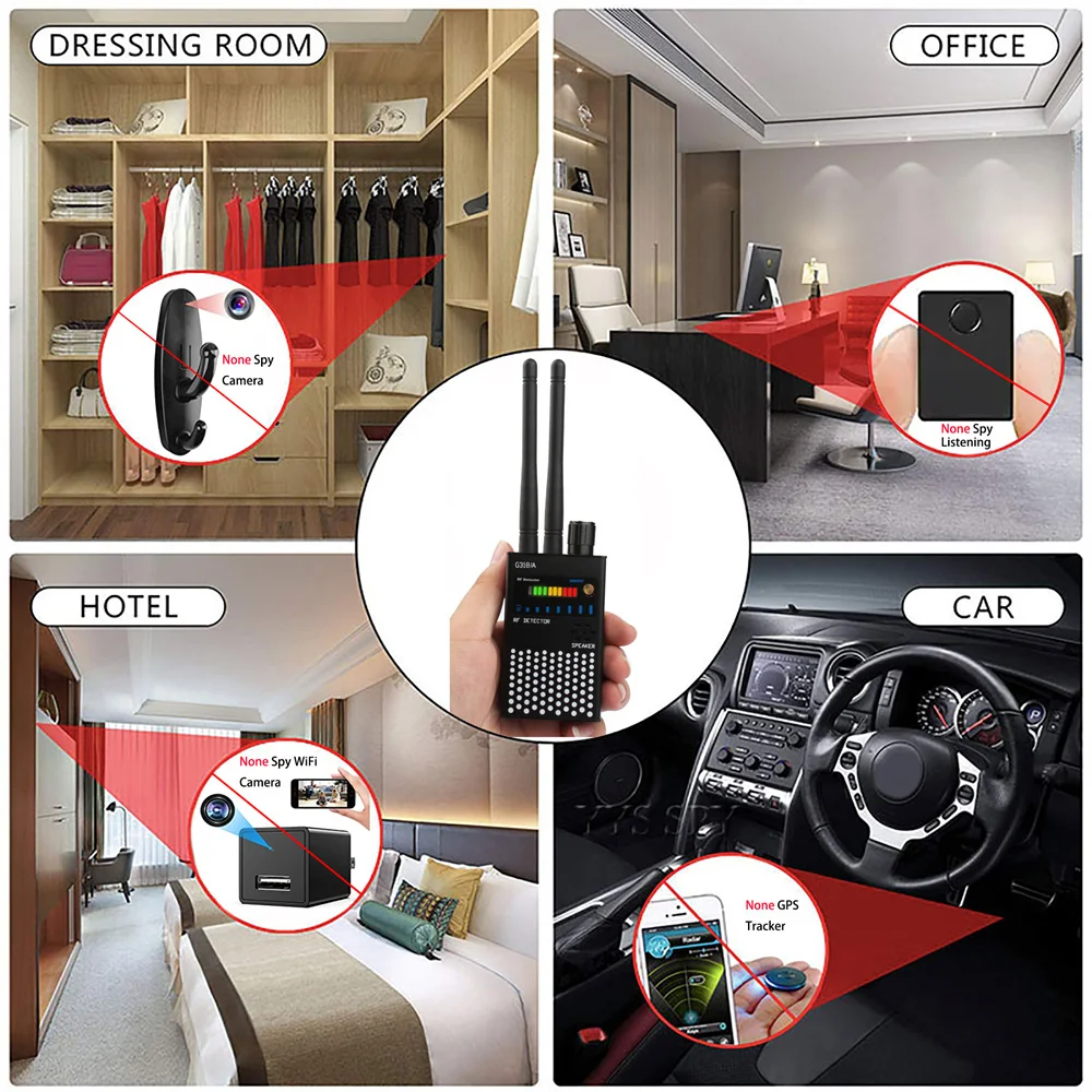 Multi-function anti-spy camera detector GSM audio bug finder wireless RF signal tracker detects GPS tracker 1MHz-8000MHz G318A hidden camera detector,infrared camera detector,camera detector,signal detector