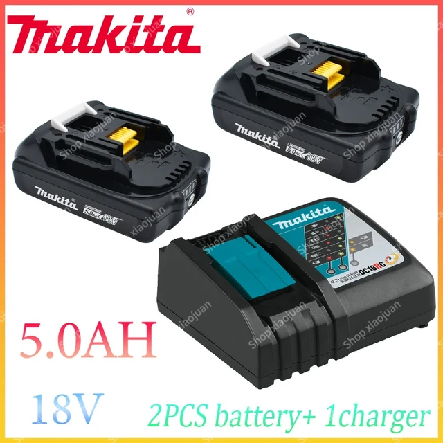 100% original Makita 18V 5.0Ah li-ion battery For Makita BL1830 BL1815  BL1860 BL1840 Replacement Power Tool Battery - AliExpress