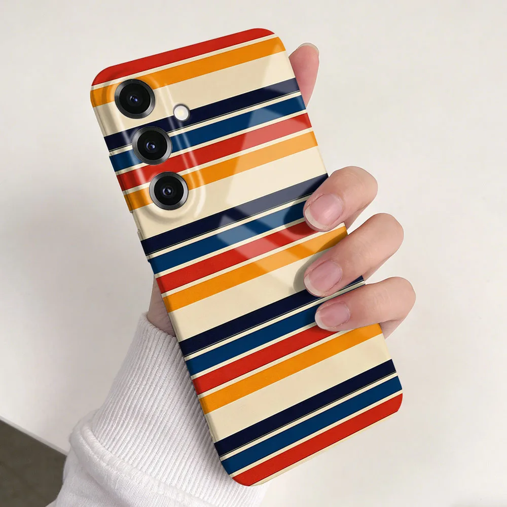 Vibrant Colorful Stripe Pattern Hard PC Phone Case