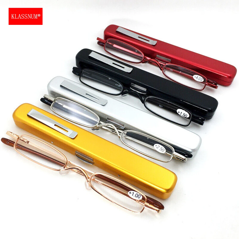 Ultra Slim Reading Glasses Case  Ultra Portable Reading Glasses - Reading  Glasses - Aliexpress