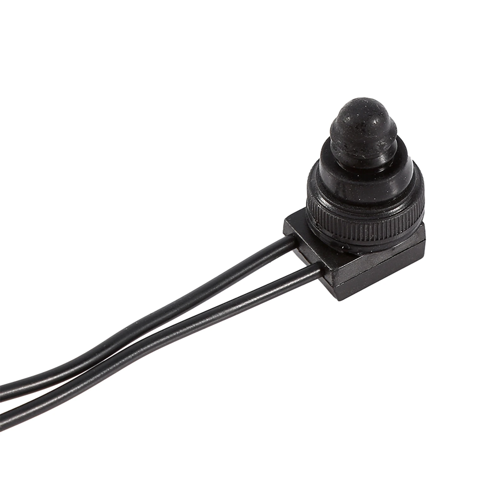 Waterproof Push Button On/Off Switch Set, 12V, with 4 Leads, Pack of 5