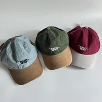 Retro "Sun day" Letter Embroidery Baseball Caps For Men Women Cotton Casual Snapback Cap Spring Summer Outdoor Simple Sun Hat 2