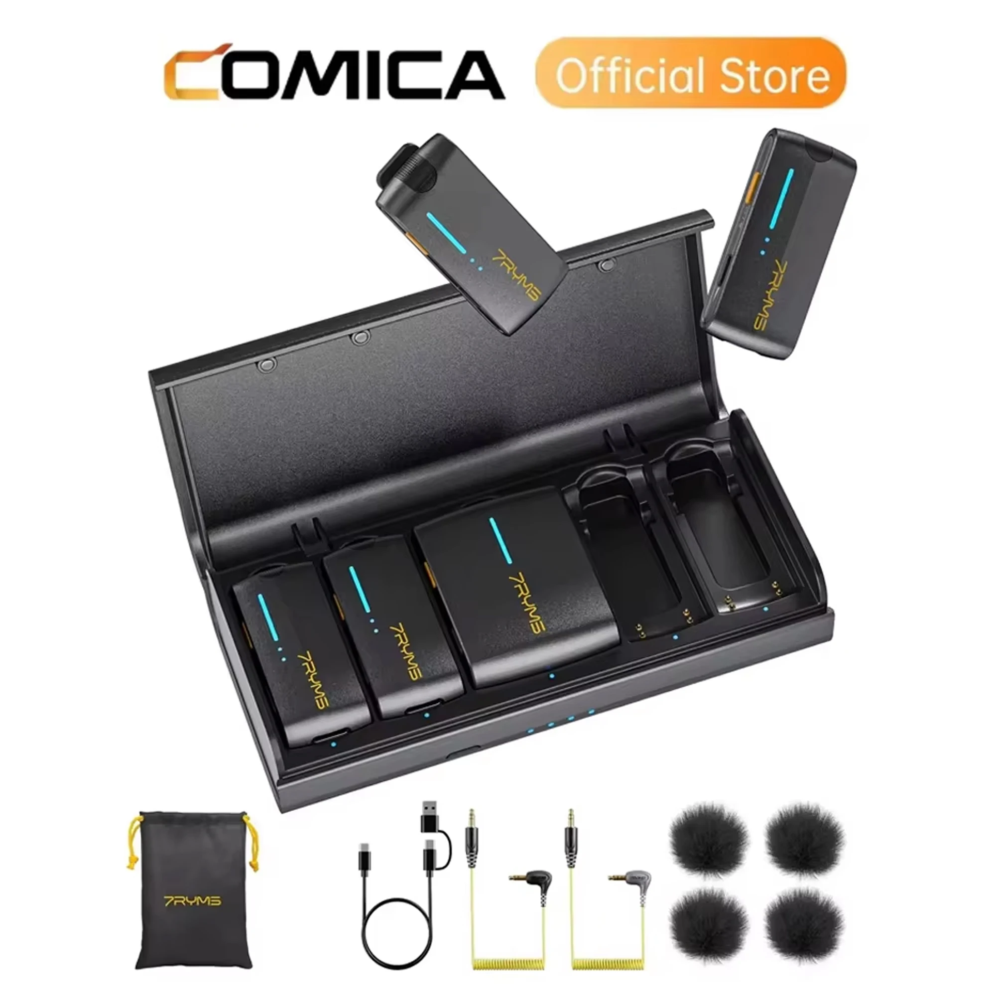 7RYMS iRay DW40 4 チャンネル ミニワイヤレスマイク 4 オーディオ