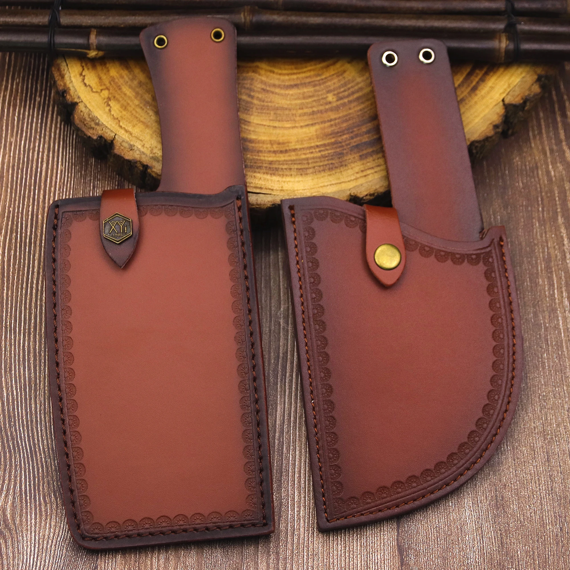 High-end hand stitched high quality knife sheath, suitable for kitchen knives, outdoor knives, camping kitchen knives 3