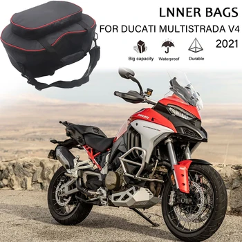 Accessori Moto MULTISTRADA V4 per Ducati Multistrada V4 S 2021 Borse Interne Valigie Laterali in Plastica