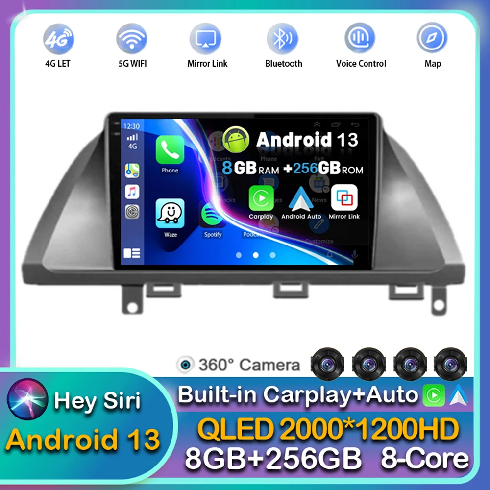 

Android 13 Carplay Auto For Honda Odyssey 2005 2006 2007 2008 2009 2010 Car Radio Multimedia Player Video GPS Stereo WIFI+4G DSP