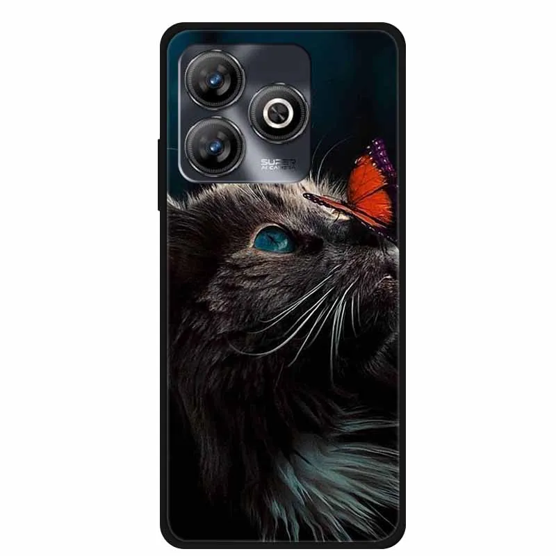 Luxury Black Silicone Soft Phone Case - Protective Back Cover Shell