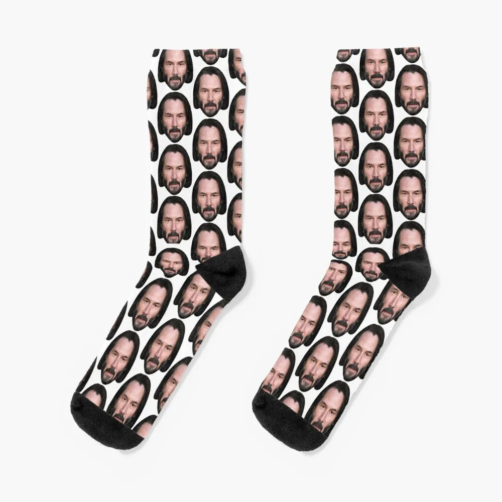 

John Wick Fake Pattern Socks winter thermal socks anime socks custom socks valentine gift ideas Man Socks Women's