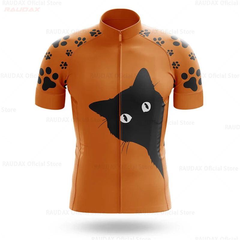 Cycling Jerseys Man 2025 Funny Cat Team Summer Short Sleeves Bike Jersey Maillot Ropa Ciclismo Road Bike Riding Cycling Shirts - 5