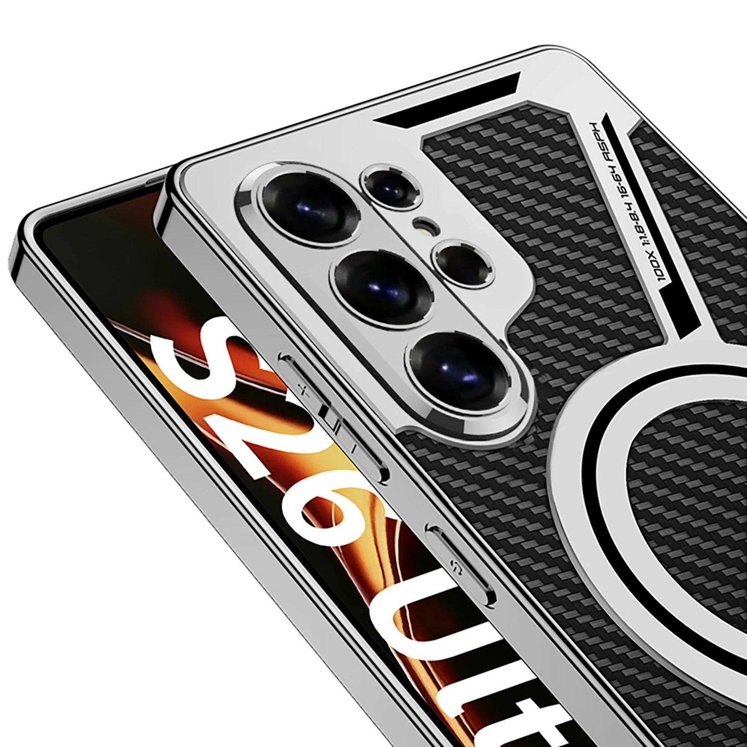 Magnetic Electroplated Leather Protective Phone Case in Elegant Design