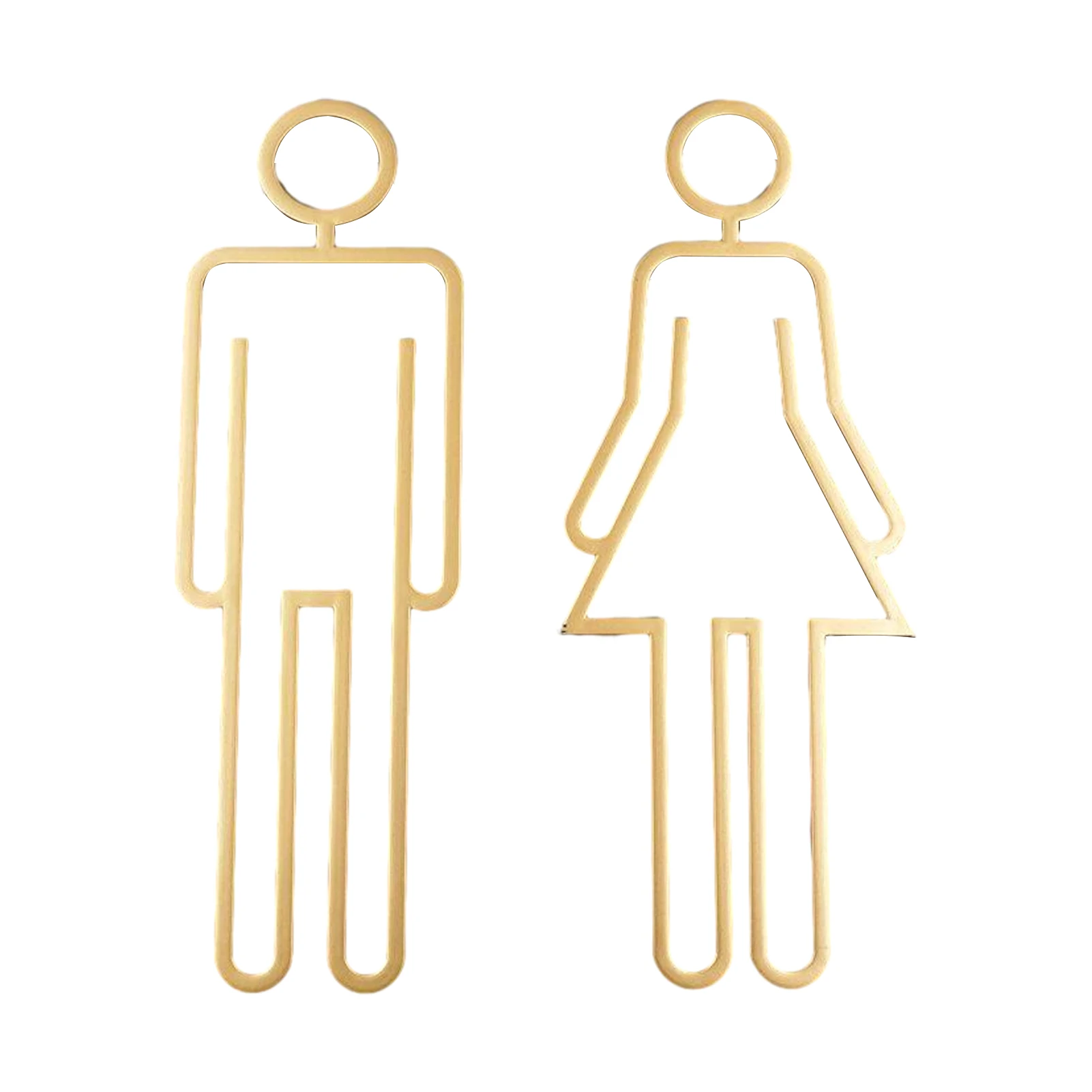 

2pcs Men Women Restaurants Offices Home Self Adhesive Smooth For Wall Restroom Sign Stable Door Bathroom Business Toilet Hotel