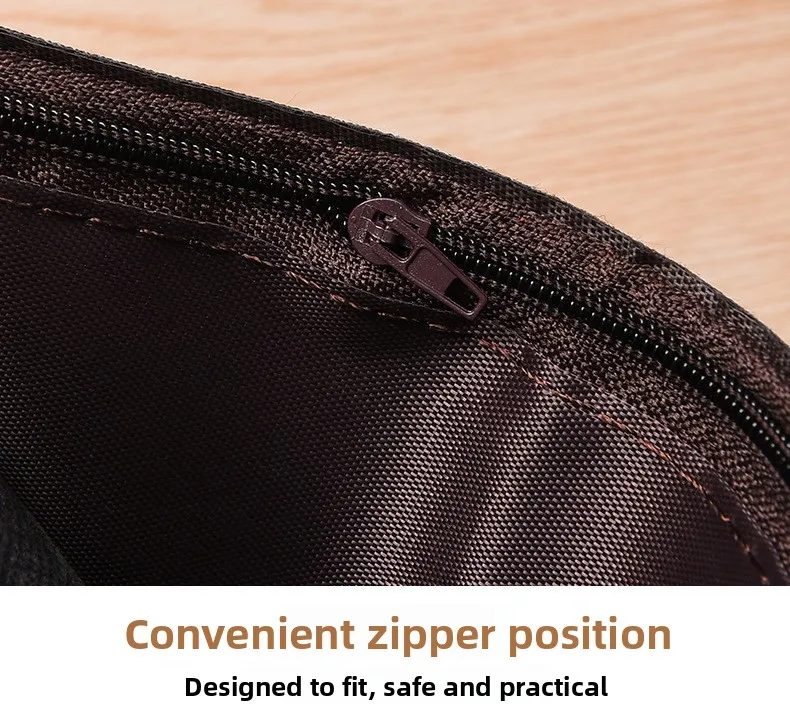 Herren-Geldbörse mit kurzem Reißverschluss, Canvas-Geldbörse, unbeschriftet, ultradünn, Denim, neuer Stil – Detail 4