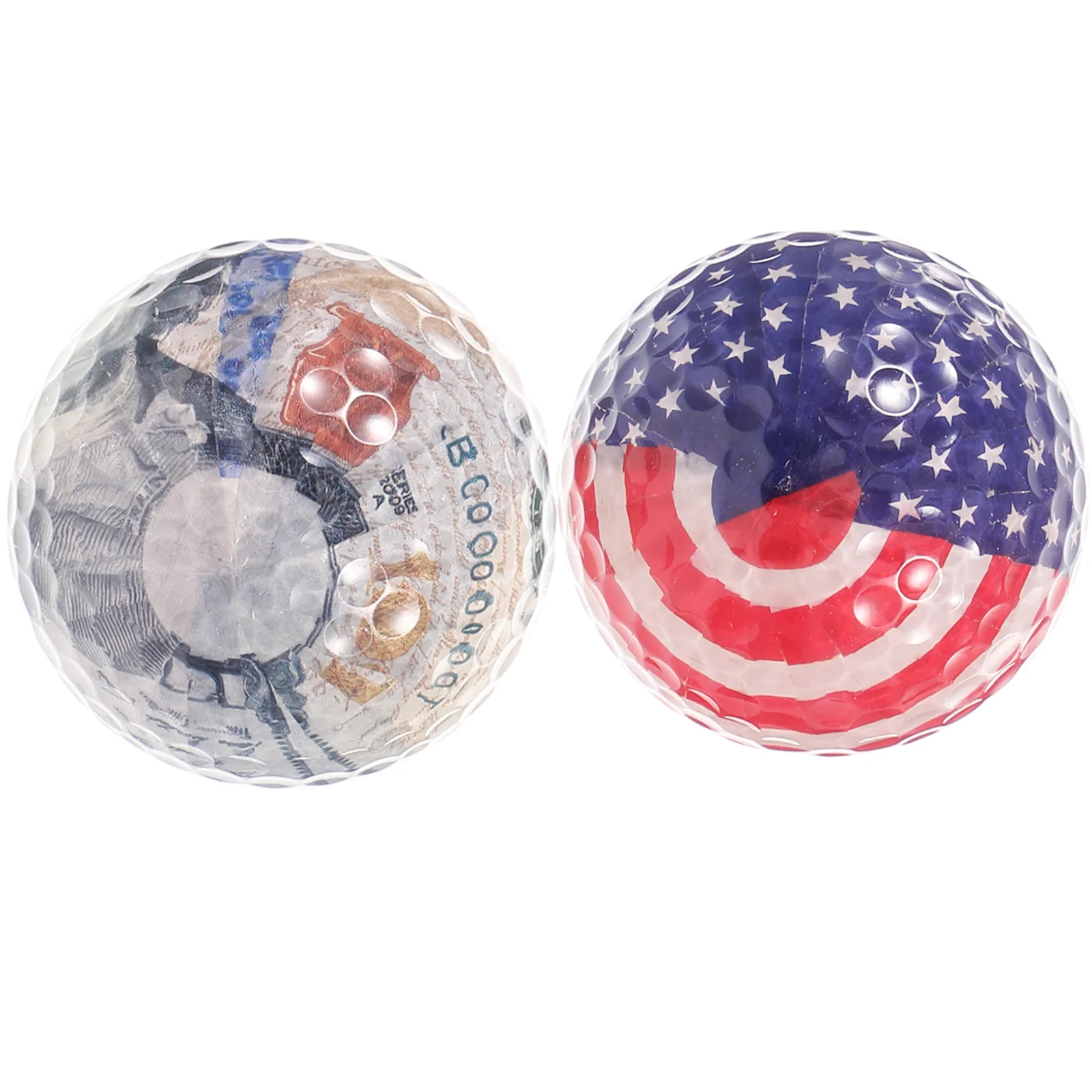 

2 Pcs Usa Accessories Golf Practice Ball Balls for Golfer Colored Golfing Indoor Training Womens Decorative Use Miss