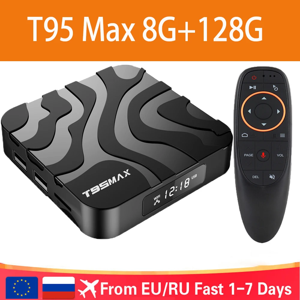 Allwinner H618 T95 Max TV Box Android 12 6K HDR10 8GB 64GB 128GB Set Top Box Dual WiFi 2.4G&5G Bluetooth Media Player Smart Box t95z plus smart tv box android 12 bluetooth 5 0 6k hdr wifi 6 media player allwinner h618 android tv box for youtube