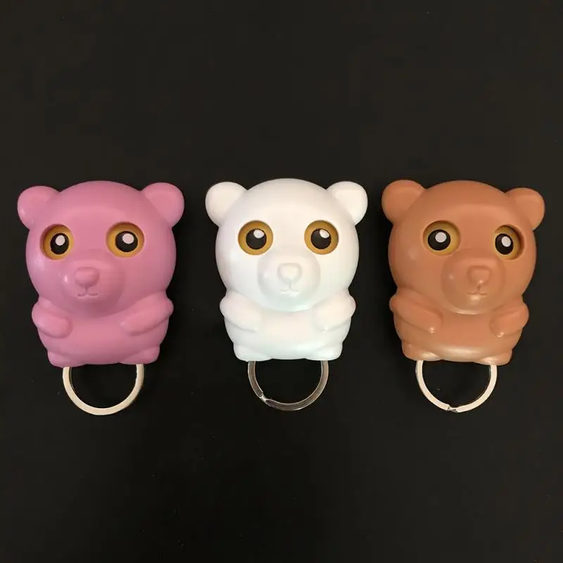 New Scary Night Owl Magnetic Key Hooks Adhesive Hold Keychain Key Hanger Will Open Eyes Wall Decorative Hook For Kitchen Home 4