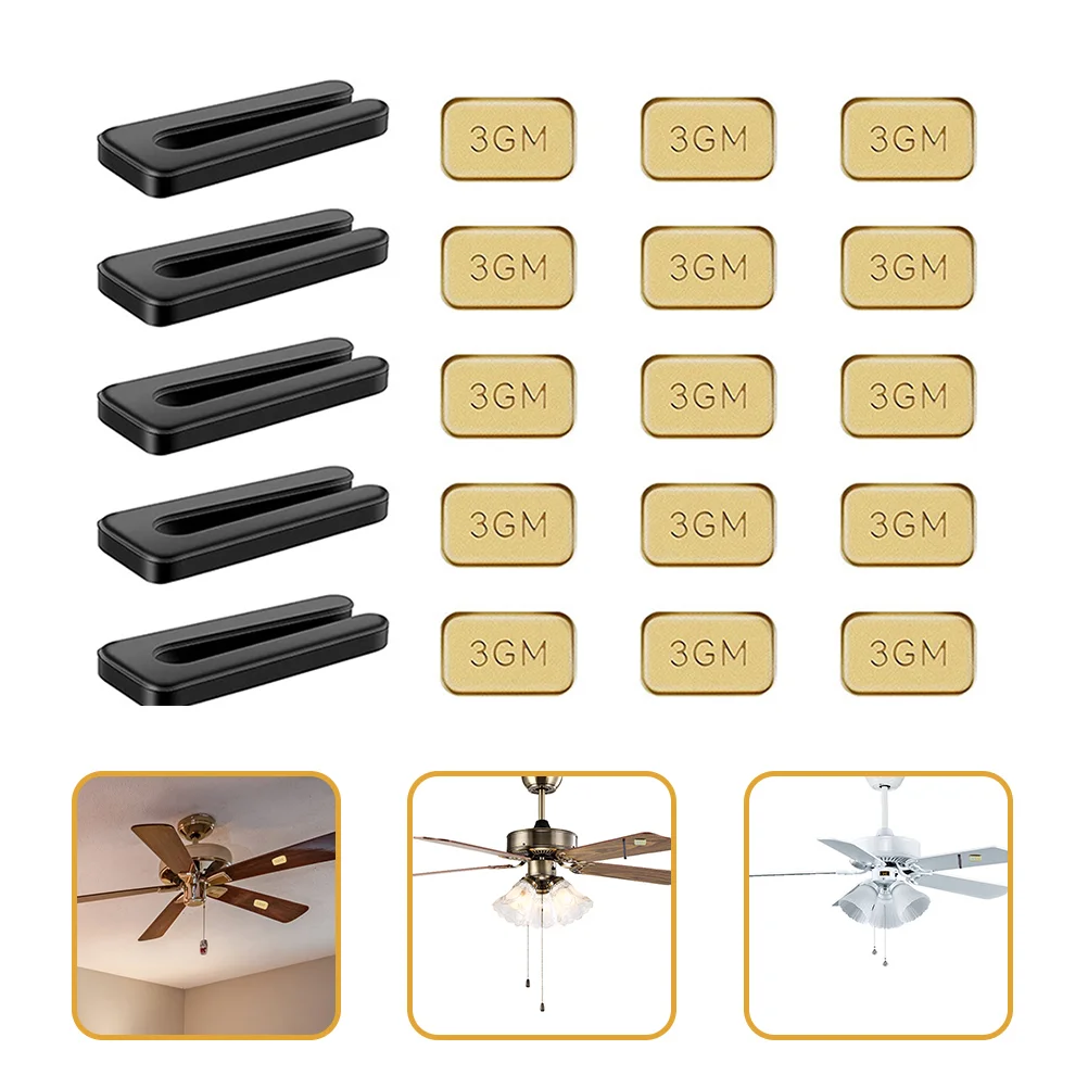 5 Sets Fan Balancing Kit Fan Weight Balancing Kit Ceiling Fan Blades Balancing Adhesive Weights