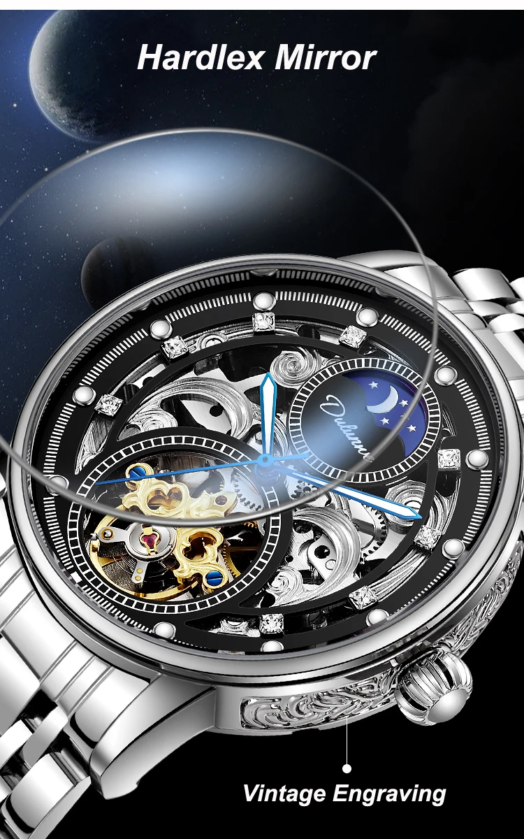 Vīriešu es ūdensizturīgs automātiskais mehāniskais plaukstas vīriešu tops luksusa Tourbillon sporta pulkstenis vīriešu s_voghion.com