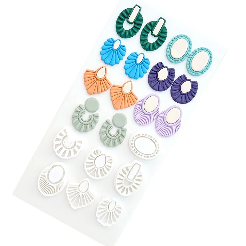 Bohemian Style Polymer Clay Cutters Hyperbolic Tassel Design Polymer Clay Mold DIY Party Earrings Jewelry Cutting Pottery Tools polymer clay tools pottery tools clay sculpting tools pottery sculpting tools clay craft tool