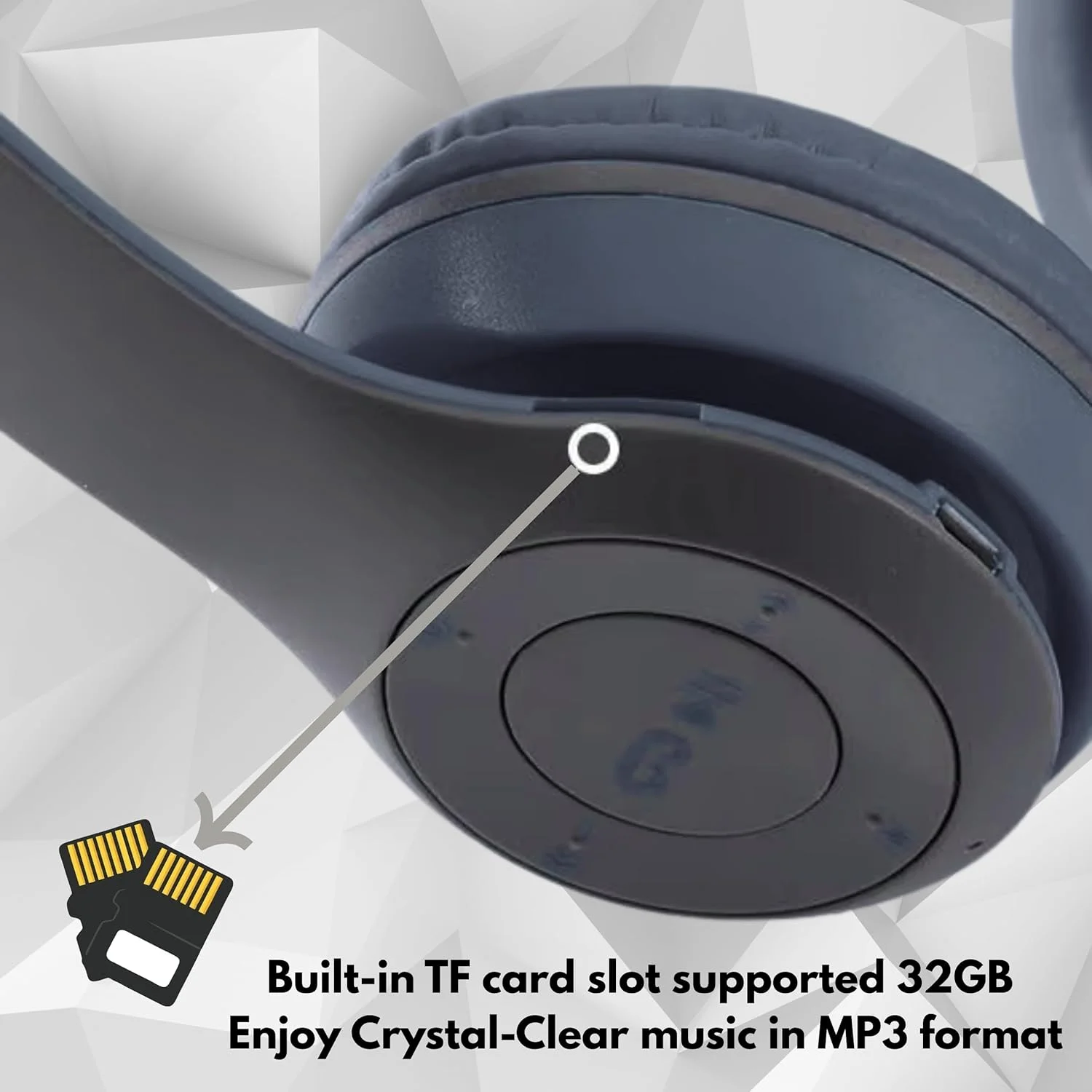 Wireless Bluetooth 5.0 Over Ear Headphones, Effective Noise Isolation Stereo Headset, Adjustable Head Beam And Soft_voghion.com