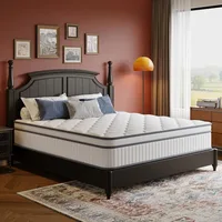 King Size Mattress,14 Inch King Mattress in a Box, Innerspring Hybrid with Cooling Gel Memory Foam Individually Wrapped Coils 1