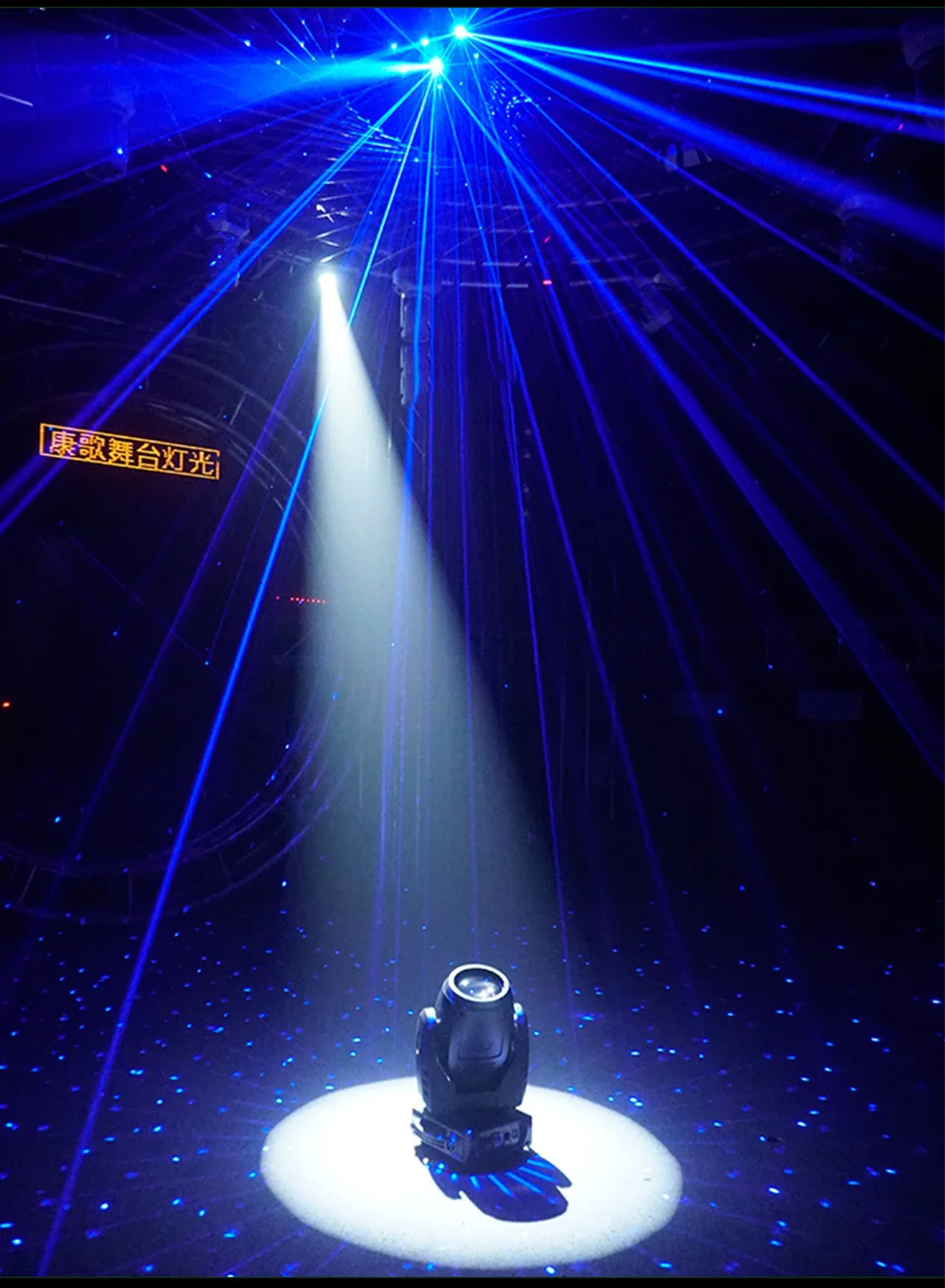 60W LED Imaging Light Stage Follow Profile Spotlight Zoom Warm Light DMX512 90W
