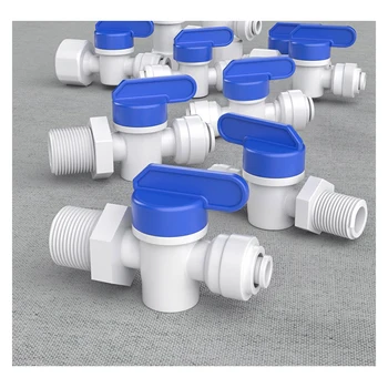 1/4 "3/8" 1/2 "ชายหญิงด้ายวาล์ว RO Backwash FITTING SWITCH Quick Connector กรองน้ํา Recerse Osmosis อะไหล่ 2