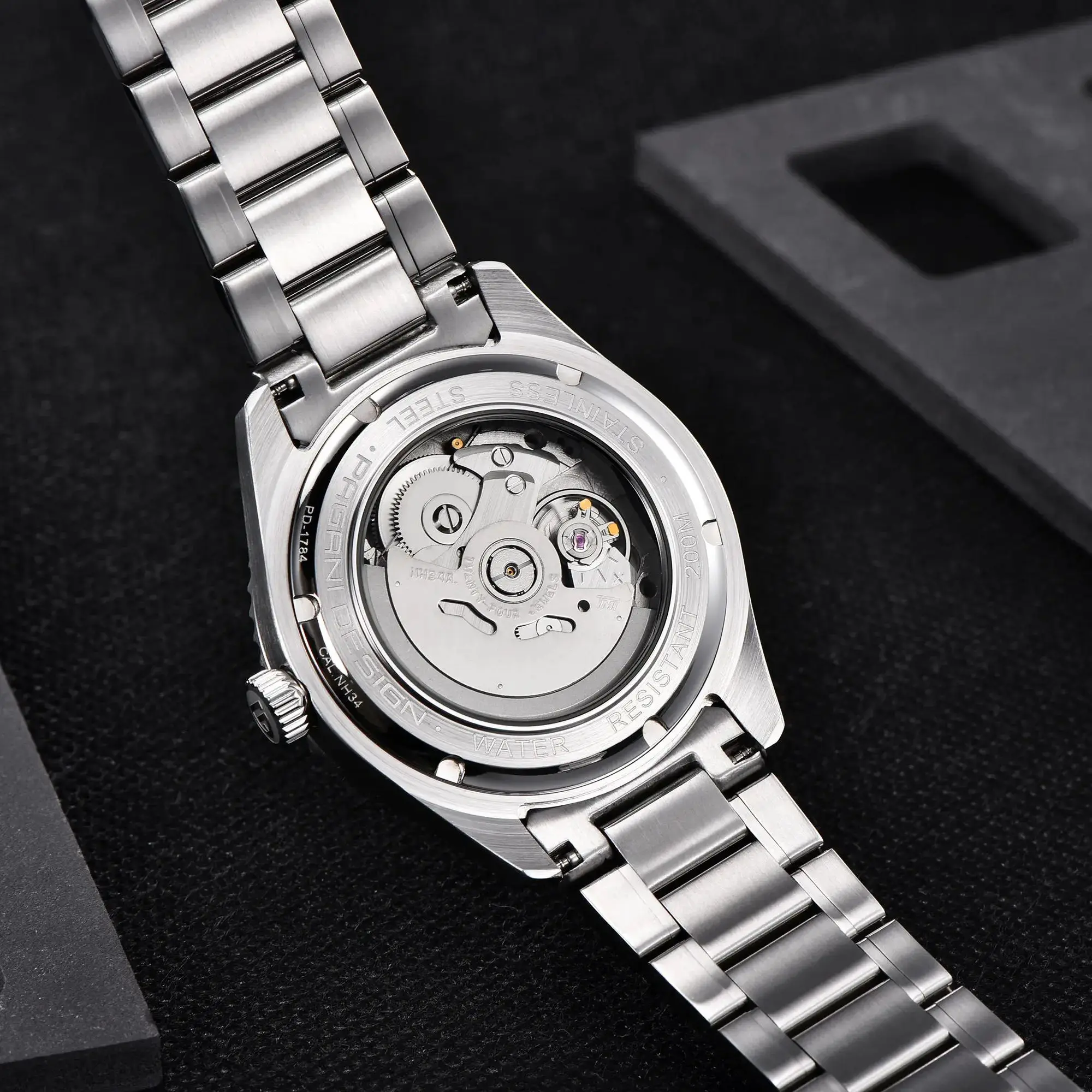 Pagani Design 2024 GMT NH34A Men's Automatic Mechanical Watch Luxury Sapphire Stainless Steel Waterproof 200M Watch for Men's Re