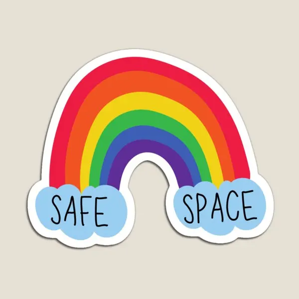 

Safe Space Rainbow Magnet Children Kids Toy Magnetic Home Funny for Fridge Organizer Colorful Baby Stickers Cute Holder Decor
