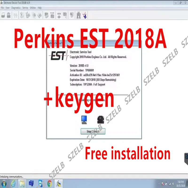 Electronic Service Tool A for Perkins EST Diagnostic Software Unlocked Keygen Installation Video Free installation