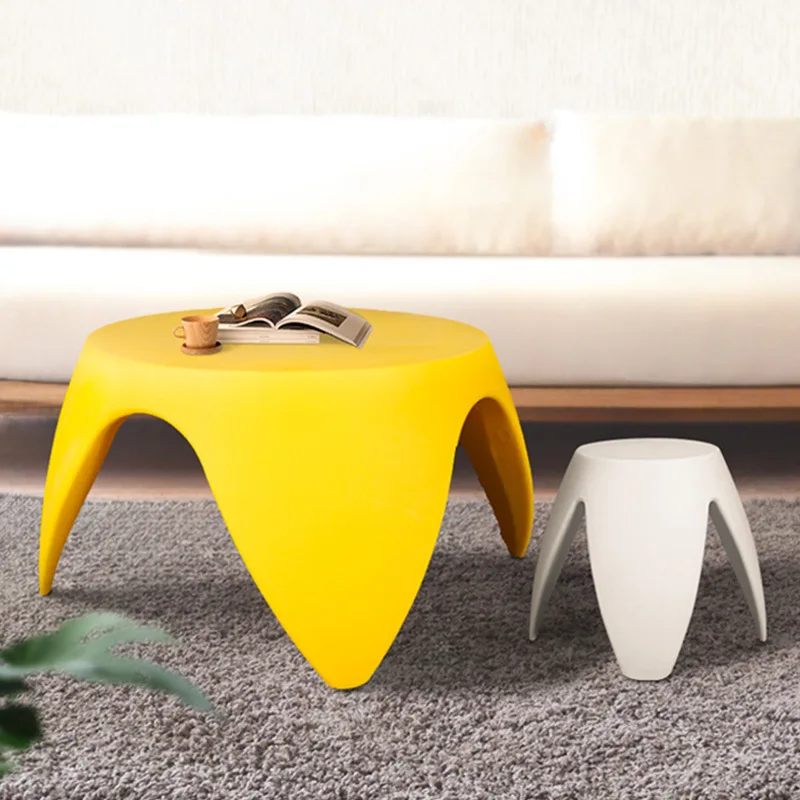 

Скандинавский простой утолщенный стол и стул для ванной комнаты гостиной дома Нескользящая маленькая скамейка цвета