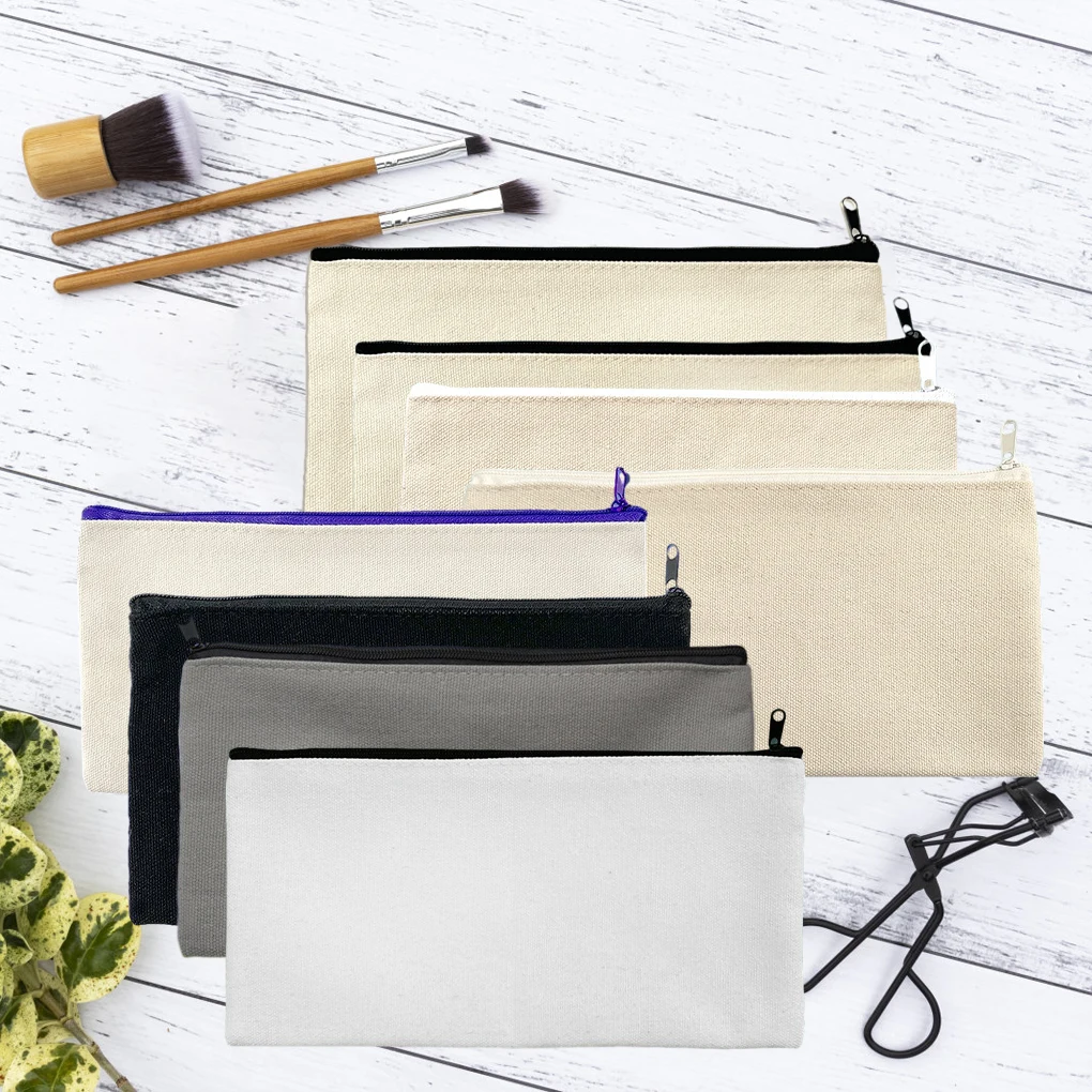 10pack/lot Store Your Keys And Pencils With These Canvas Stationery Bags Stationery Boxes Hand Drawn Bags Makeup