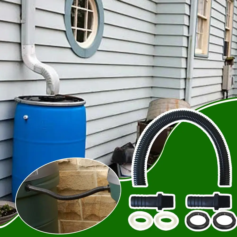 

Rainwater Docking Connection Kit Bucket Connection Gardening Lawn Collector Hose Nozzles Supplies 2 Watering And Rain Hose K4B5