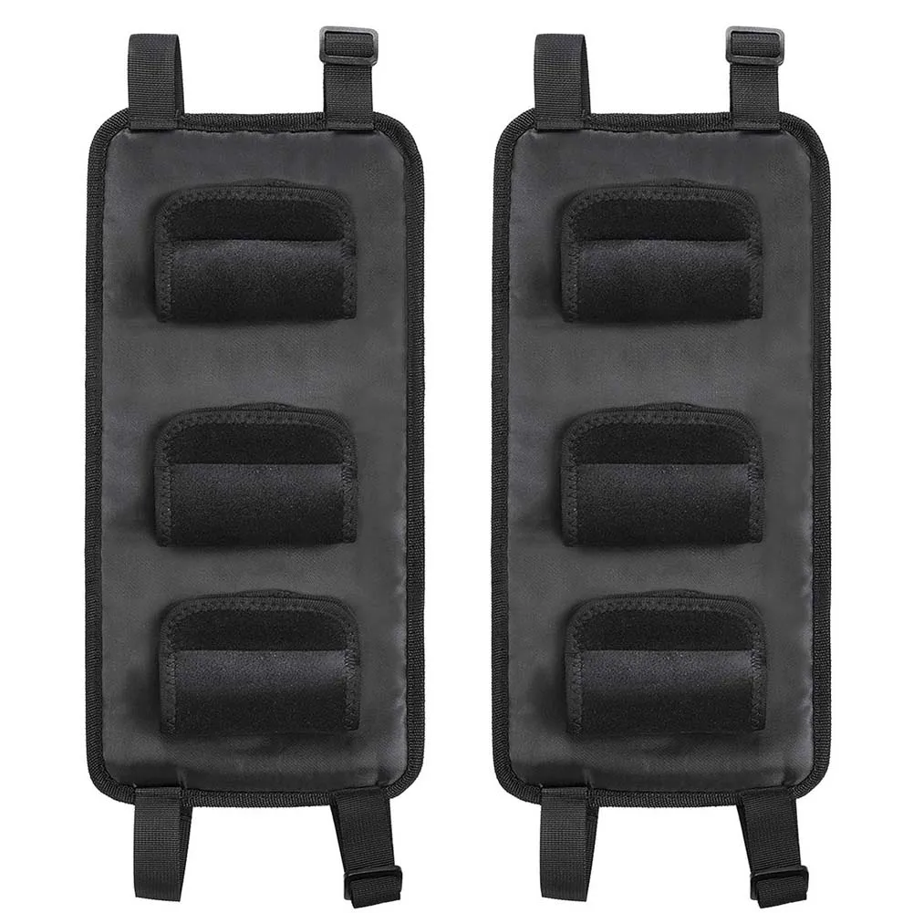 2pcs Car Vehicle Backseat Fishing Rod Carrier Tie Strap Tackle Storage Accessory Automobiles Fishing Rod Holders